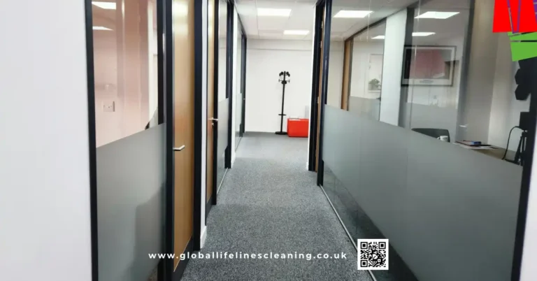 Professionally Cleaned Office Corridor – Global Lifelines Cleaning Services